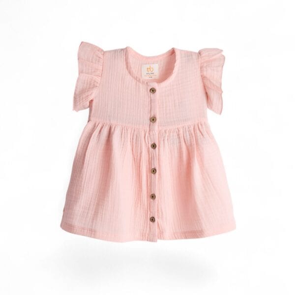 Peachy Sighs Flutter Frock