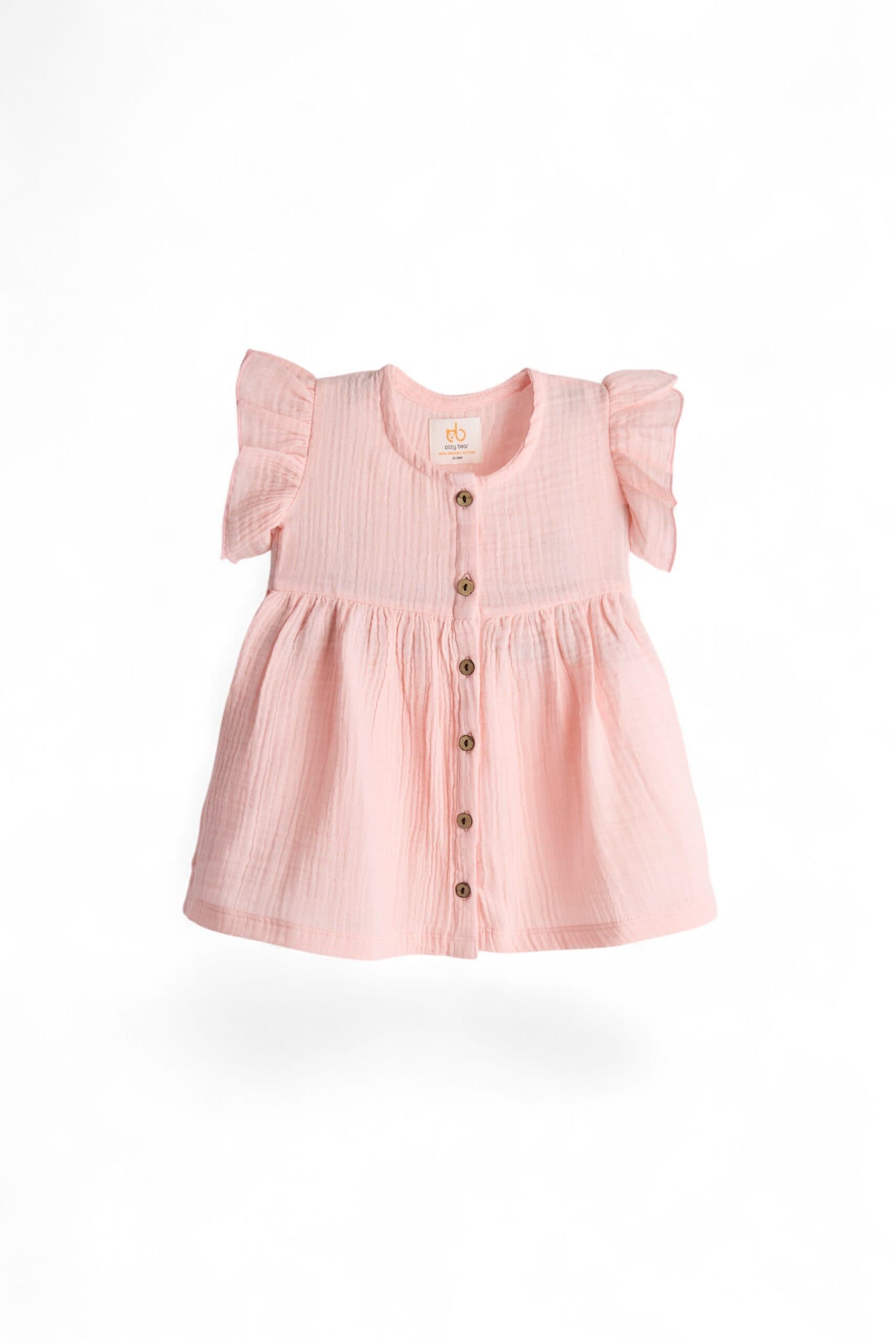 Peachy Sighs Flutter Frock