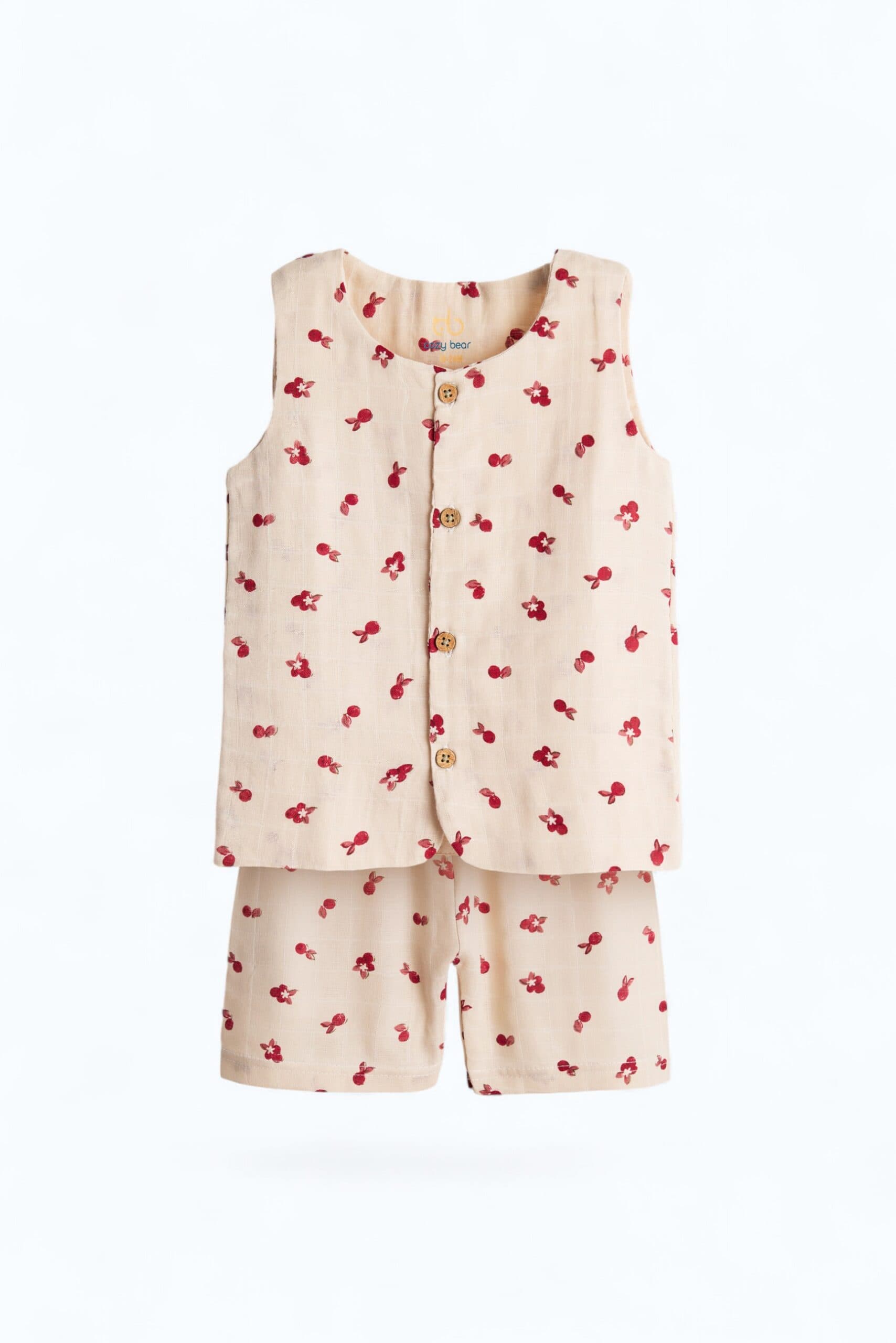 Berry Buttoned Set