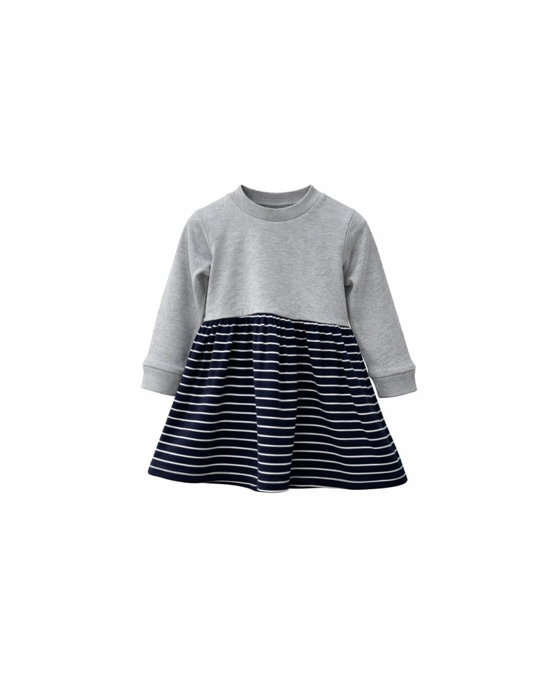 Grey Sailor Stripes Dress