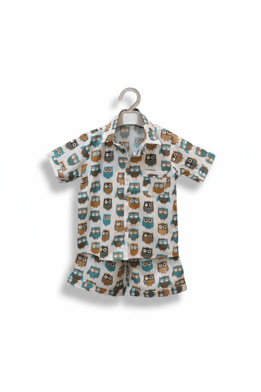 Night Owl Cotton Co-ord Set