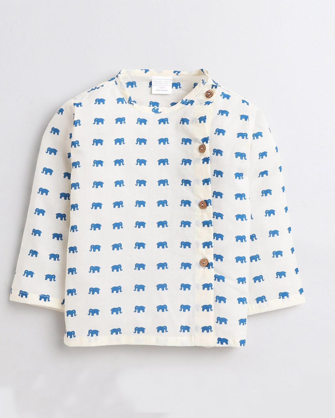 Gajraj Ivory Angrakha Kurta Set - Image 2