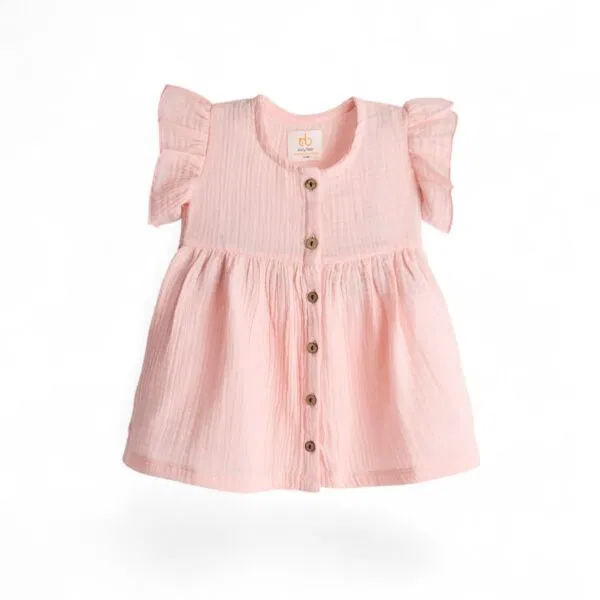 Peachy Sighs Flutter Frock