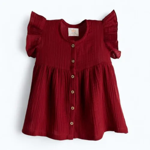 Berry Royale Flutter Frock