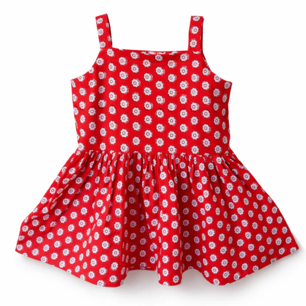 Crimson Blossom Dress