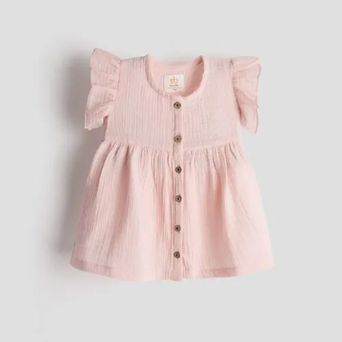 Peachy Sighs Flutter Frock