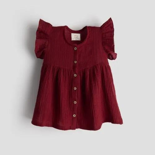 Berry Royale Flutter Frock