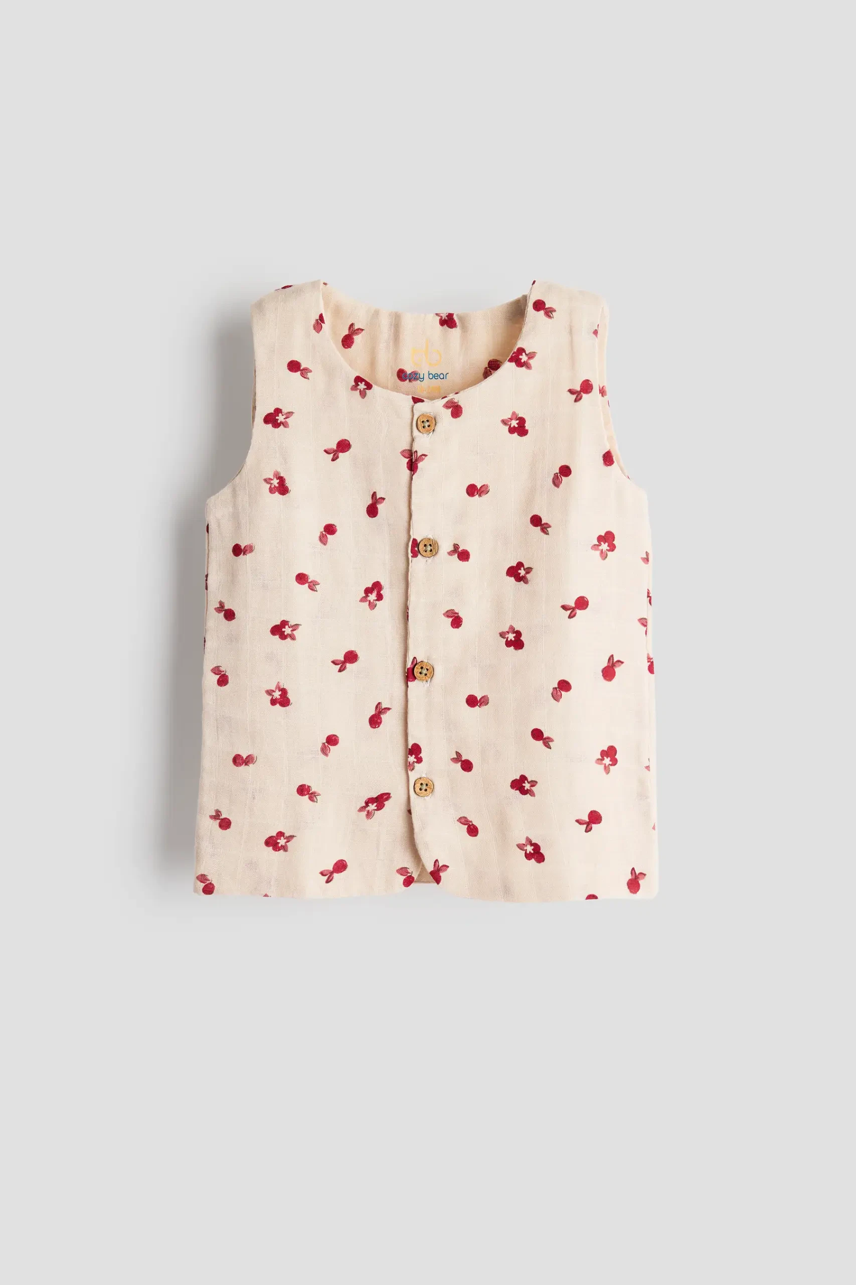 Berry Buttoned Set - Image 3