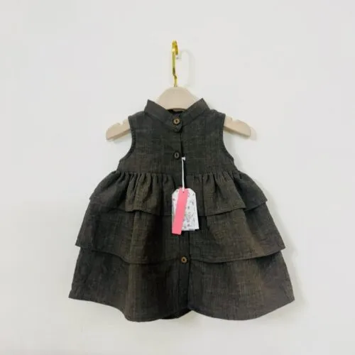 Mocha Ruffle Tier Dress