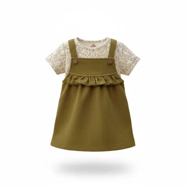 Heritage Ruffle Overall Dress